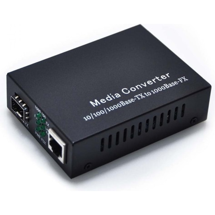 Fiber Ethernet Media Converter - 10/100/1000M SFP bez modula