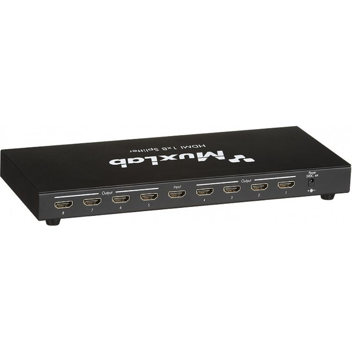 MuxLab HDMI 1X8 splitter, UHD-4K