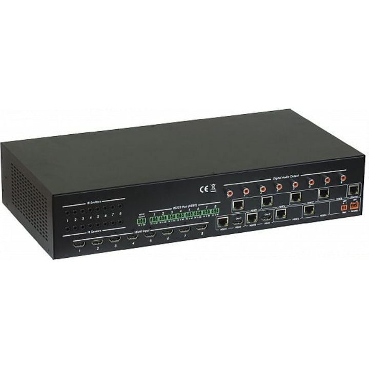 MuxLab HDMI 8X8 Matrix Switch, HDBT, 4K/60
