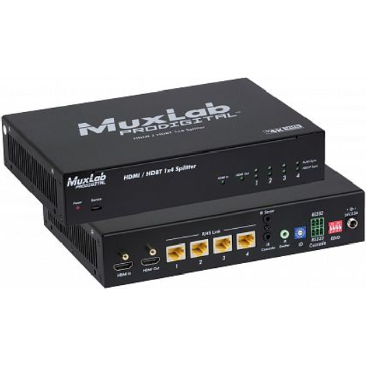 MuxLab HDMI / HDBT 1X4 splitter