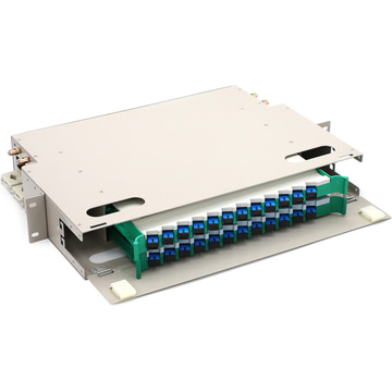 Patch panel - opticki razdelnik za 24 o.v. SC/APC